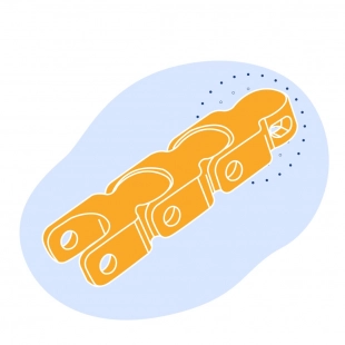 Бипланарная цепь MD 1701 TAB R 50x2.05x150 мм