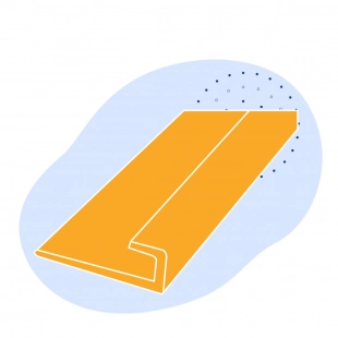 L-образный профиль стальной 200х200х14 мм ст8 ГОСТ 8509-93