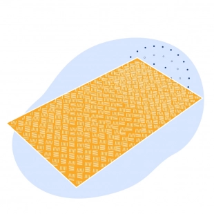 Лист нержавеющий рифленый Дуэт 5х1250х2500 мм AISI 201