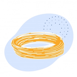 Канат одинарной свивки ЛК-О 9.2 мм ГОСТ 3062-80