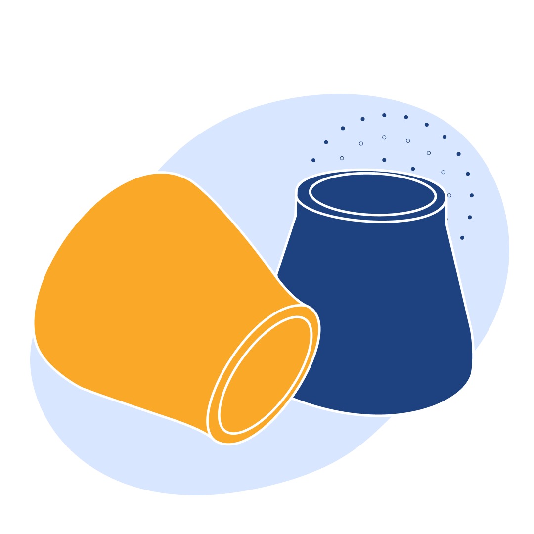 Переход оцинкованный концентрический Ду 159x89 мм