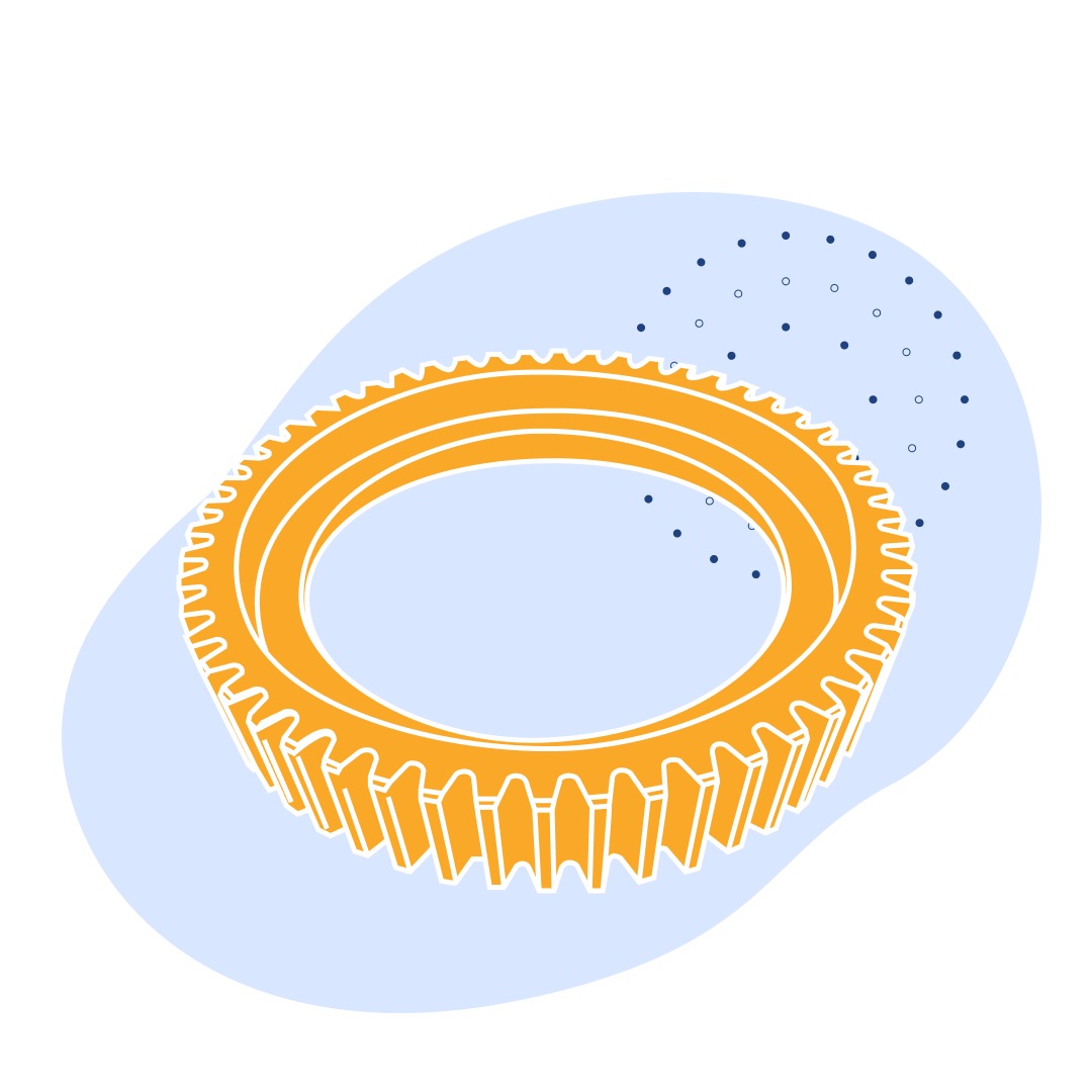 Венцовая шестерня 5000 мм 3700 мм 14-45 мм Ст45