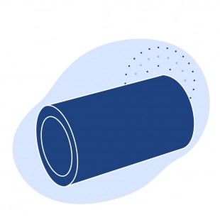 Полиэтиленовая газовая труба 125х14 мм SDR 9 ПЭ 80 желтая